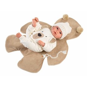 Llorens 63645 NEW BORN - realistick bbika bbtko so zvukmi a mkkm ltkovm telom 36cm